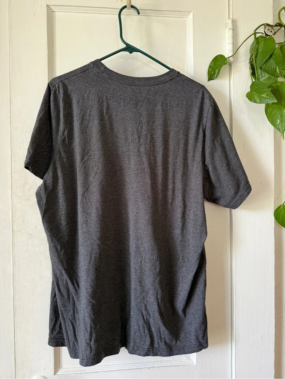 adidas Men's Charcoal Black Logo Short Sleeve Tee amplifier tee